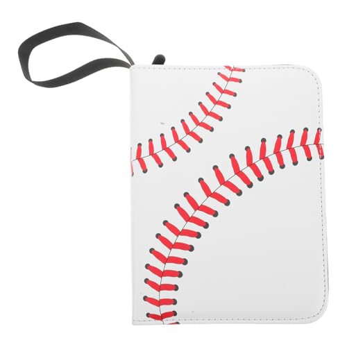 PartyKindom Baseball Kartenbinder PU Cover Langlebig Fächer Organizer für Football Card Sleeves Kartenaufbewahrung Upright Display von PartyKindom