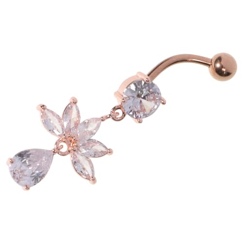 PartyKindom Bauchnabelpiercing mit Charm Eleganter Nabelring für Frauen für Partys Nachtclubs Strandoutfits PartyKindom Bauchnabelpiercing mit Charm Eleganter Nabelring für Frauen für Partys Nachtclubs Strandoutfits von PartyKindom