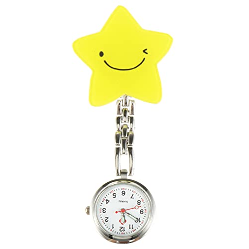 PartyKindom Krankenschwesteruhr Taschenuhr Clip Quarz Uhr Für Schüler Und Medizinisches Personal Praktische Und Tragbare Ansteckuhr Aus Langlebigem Material Für Einsatz Bei Nacht Für von PartyKindom