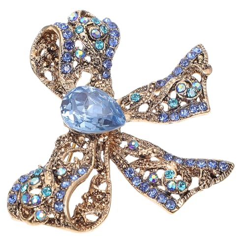 PartyKindom Blaue Brosche mit Schleifen Design Sichere Anstecknadel Rostfrei und Langlebig Kleidung Dekoration für Damenpartys und Alltag von PartyKindom