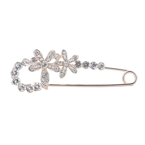 PartyKindom Blüten Brosche mit Sicherheitsnadel Modische Brustnadel Strahlender Schmuck Shirt und Pullover Vielseitiges Accessoire für Damen und Kleidung von PartyKindom