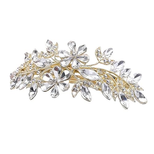 PartyKindom Blumen Haarschmuck mit Strasssteinen Haarspange für Hochzeiten Partys und Alltag für und Mädchen Langlebig und von PartyKindom