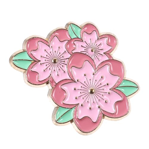 PartyKindom Blumenbrosche für Adorable Cherry Blossom Anstecker Stilvolle und Leichte Brosche für Kleidung Taschen Hüte Zufällige Designs Mehrzweck Dekorationspin von PartyKindom