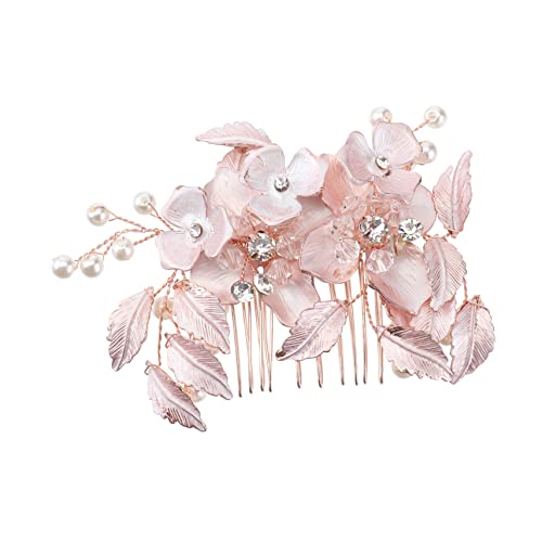 PartyKindom Blumenform Haarkamm Für Braut Hochzeit Kopfschmuck Schmuck Ornament Leichtgewichtig Und Langlebig Für Frauen Mädchen Bankette Und Partys von PartyKindom