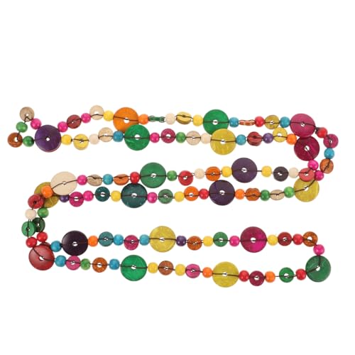 PartyKindom Bohemia Mehrschichtige Kokosnuss schalen Halskette Handgefertigt Bunte Damen Kette Boho Schmuck für Strand Party Alltag von PartyKindom