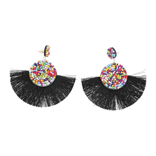 PartyKindom Boho Stil Ohrringe Damen Perlen und Tassel Ohrhänger Leichte Statement Ohrringe für Frauen und Mädchen Ethno Schmuckaccessoires für Alltag und Party von PartyKindom