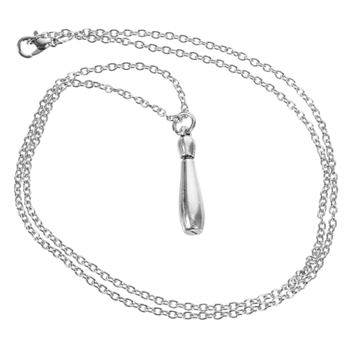 PartyKindom Bowling Anhänger Halskette aus Langlebiger Legierung Herren Schmuckkette mit Dekorativer Neck Chain Stylisches für Bowling Fans und Männer von PartyKindom