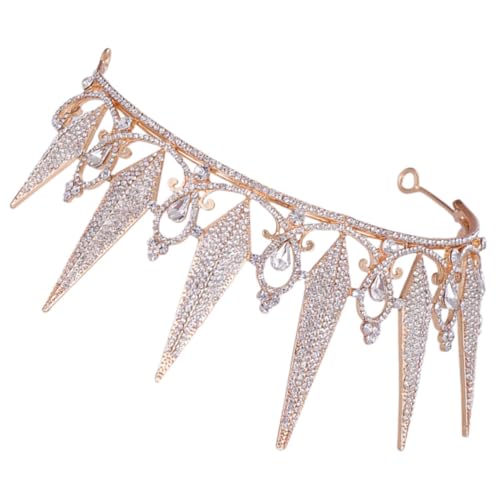 PartyKindom Braut Tiara Krone mit Funkelnden Strasssteinen Goldene Diadem Haarschmuck für Hochzeit Party und Festliche Anlässe Leicht zu Tragen Langlebiges Design Geeignet für Damen und PartyKindom Braut Tiara Krone mit Funkelnden Strasssteinen Goldene Diadem Haarschmuck für Hochzeit Party und Festliche Anlässe Leicht zu Tragen Langlebiges Design Geeignet für Damen und von PartyKindom