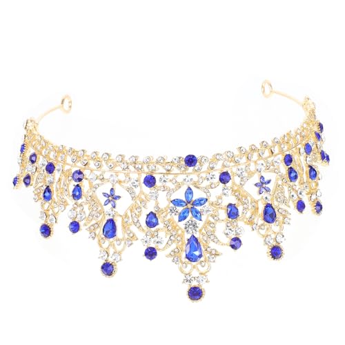 PartyKindom Brautkrone mit Strahlenden Strasssteinen Leichtes Tiara Stirnband für Hochzeit und Abendkleid Komfortabel und Langlebig Stilvolles Accessoire für Festliche Anlässe von PartyKindom