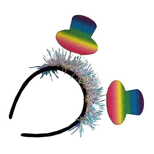 PartyKindom Buntes Haarband mit Kleinem Leichtes Langlebiges Stirnband als Modisches Party Haar Accessoire Farbenfrohes Regenbogen Design für Damen und Mädchen von PartyKindom