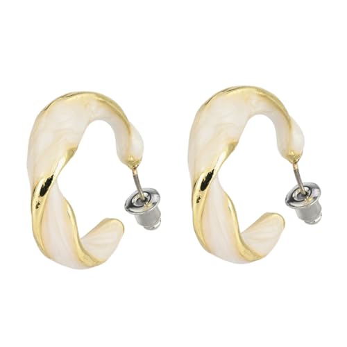 PartyKindom C Förmige Spiralohringe Leicht und Hautfreundlich Modischer Ohrschmuck für Damen Geeignet für Alltag Party und Feiertage von PartyKindom