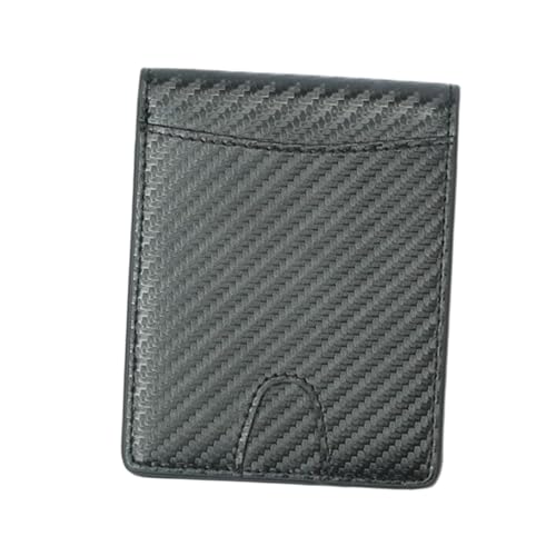 PartyKindom Carbon Fiber Pattern Herren Geldbörse Wallet mit Diebstahl Design Minimalistisches Kartenetui aus RFID Schutz Kompakt und Leicht für Handtasche oder Rucksack von PartyKindom
