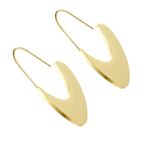 PartyKindom Ohrringe Für Damen Baumelnd Mit Anhänger Aus Edelstahl Ohrhänger Ohrschmuck Für Frauen Mädchenohrringe Tropfenform Ohr Dekor von PartyKindom