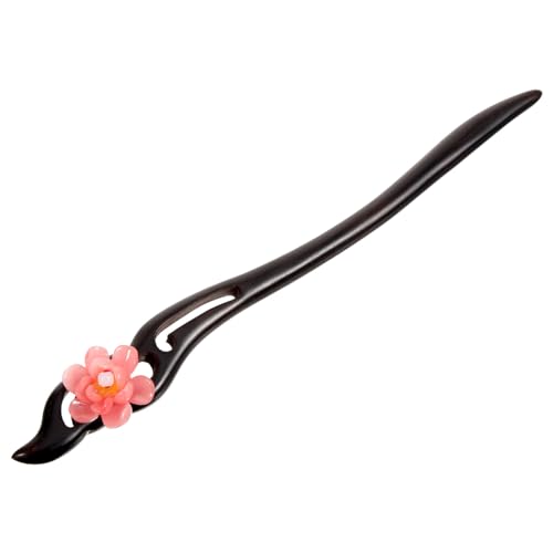 PartyKindom Chinesischer Haarstab Holz Vintage Haarschmuck Damen Haarnadel Traditionell Elegant für Haarknoten und Hochsteckfrisuren Sicherer und Einzigartige Dekoration von PartyKindom