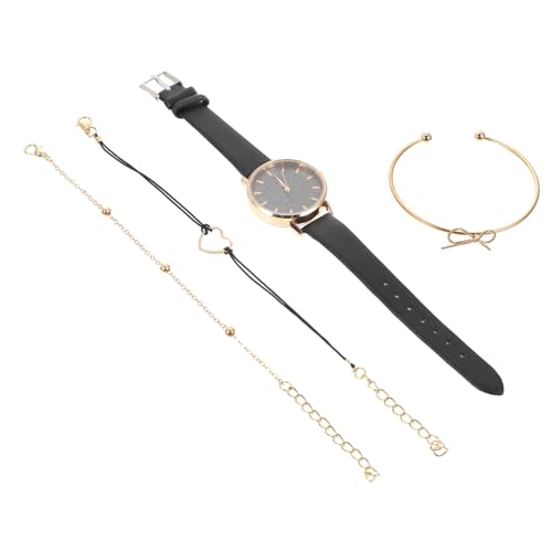 PartyKindom Damen Armbanduhr Satz Mit Armreif Klassisches Pu Armband Geschenkset Für Frauen Modisches Design Für Geburtstage Und Besondere Anlässe von PartyKindom