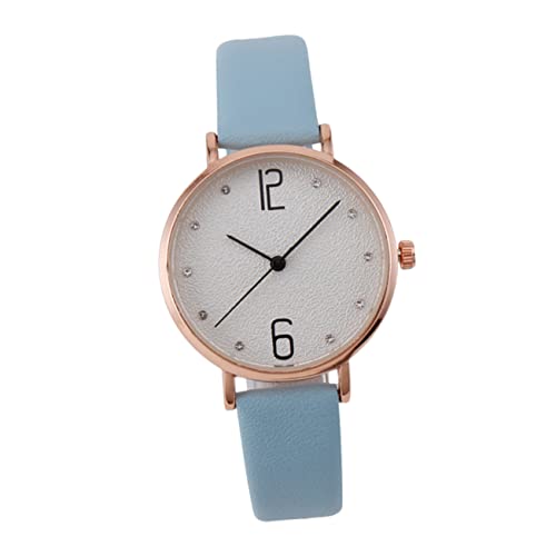 PartyKindom Damen Armbanduhr mit Lederarmband Quarz Uhr für Schüler Verstellbare Komfortables Tragen für Besondere Anlässe von PartyKindom