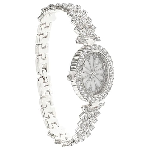 PartyKindom Damen Armbanduhr Silber Modisch Tragbar Präzise Zeitmessung Hervorragende Verarbeitung Filigranes Aussehen Freizeit Schule Party Verabredung Schlichtes Elegantes Design Täglicher t von PartyKindom