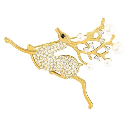 PartyKindom Damen Brosche Design Langlebiger Fester Ansteckpin für Kleidung Schal und Hut Pflegeleicht Vielseitig Einsetzbar als Eleganter Schmuckakzent von PartyKindom