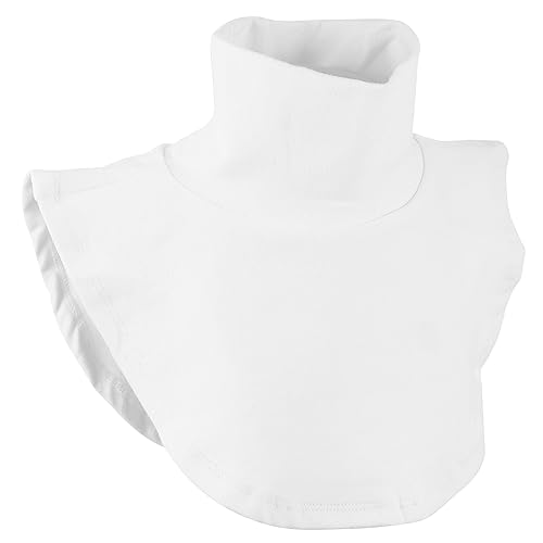 PartyKindom Damen Dekorativer Weißer Hochkragen Falscher Kragen Weichem Baumwollmaterial Eleganter Kleidungsschmuck Einfach Anzuziehen Und Stilvoll Für Pullover Und Oberteile von PartyKindom