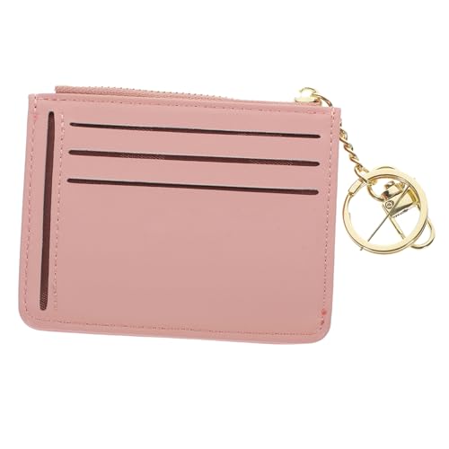 PartyKindom Damen Geldbörse Klein Einfaches Portemonnaie mit Schlüsselanhänger Mehrfach Kartenfächer Modische Münztasche für Alltag und Reise von PartyKindom