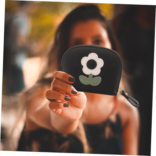 PartyKindom Damen Geldbörse Klein Geldbeutel mit Reißverschluss und Mehreren Kartenfächern Kompakte Clutch Portemonnaie für Reisen und Alltag von PartyKindom