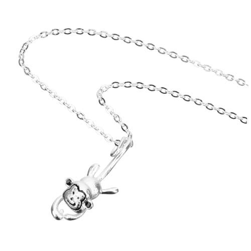 PartyKindom Damen Halskette mit Monkey Anhänger Zartes Design Leicht und Sterling Schmuck für Frauen zu Weihnachten Geburtstag Muttertag von PartyKindom