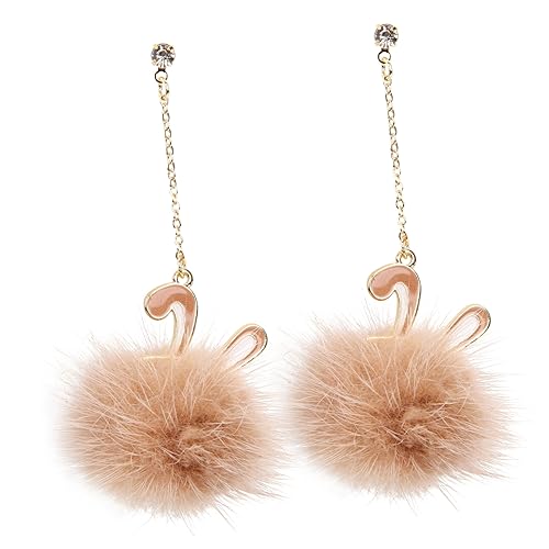 PartyKindom Ohrringe Für Damen Plüschkugel-ohrringe Tropfenohrringe Mit Bommel Ohrhänger Für Teenager-mädchen Trendiger Ohrschmuck Für Jeden Anlass PartyKindom Ohrringe Für Damen Plüschkugel-ohrringe Tropfenohrringe Mit Bommel Ohrhänger Für Teenager-mädchen Trendiger Ohrschmuck Für Jeden Anlass von PartyKindom
