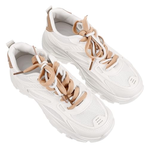 PartyKindom Damen Sneaker Atmungsaktiv Mesh Sportschuhe rutschfest Laufschuhe Damen Gym Schuhe Leichte Strapazierfähige Freizeitschuhe mit Dämpfender Sohle für Training und Alltag von PartyKindom