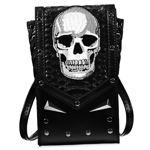 PartyKindom Damen Umhängetasche Schwarz PU Crossbody Bag Verstellbarer Schulterriemen Leichtes Design Geräumiges Innenfach Für Alltag Freizeit Elegant Robust von PartyKindom