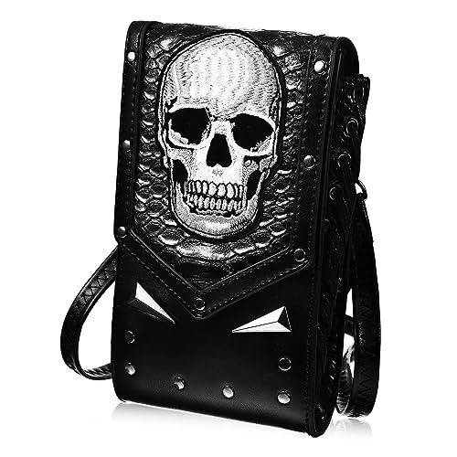 PartyKindom Damen Umhängetasche aus PU Vielseitige Schultertasche mit Verstellbarem Gurt Geräumige Crossbody Bag für Alltag und Freizeit Einfach zu Reinigen Modisches Design in Schwarz von PartyKindom