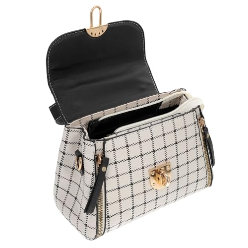 PartyKindom Damen Umhängetasche mit Karomuster One Shoulder Bag Vielseitige Crossbody Tasche Strapazierfähiges Material für Alltag Shopping Freizeit und Partys von PartyKindom
