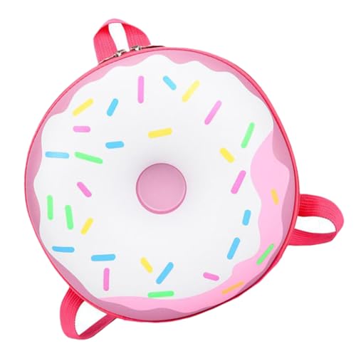 PartyKindom Donut-Tasche Für Junge Mädchen Tragbarer Rucksack Aufbewahrungstasche Kindertasche Jungen-mädchen-Tasche Einfacher Hübsches Muster Robustes Material Verstellbarer Schu von PartyKindom