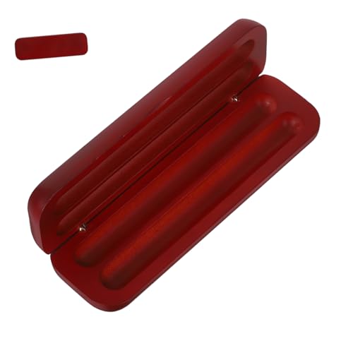 PartyKindom Holz Stiftebox Mit Zwei Fächern Retro Design Natürliche Holzstruktur Für Schreibtisch Büro Und Reisen Stift-Organizer Aus Holz von PartyKindom