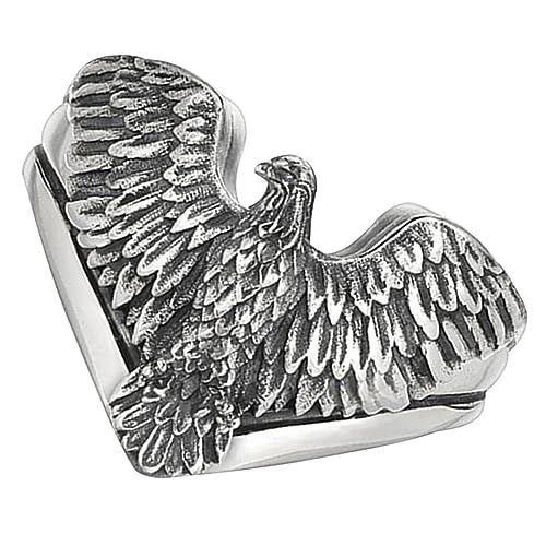 PartyKindom Eagle Ring Verstellbarer Offener Ring für Frauen mit Vintage Eagle Muster für Alltag und Besondere Anlässe als für Mutter Freundin Tochter von PartyKindom