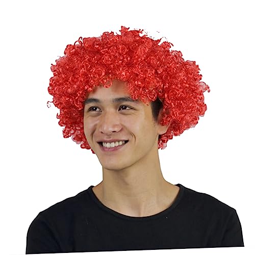 PartyKindom Perücke Rot Locken Kostüm Frisur Cosplay Halloween Weihnachten Maskerade Perückenhaar Echthaarperücke Perücken Für Kostümpartys Karneval Discos von PartyKindom