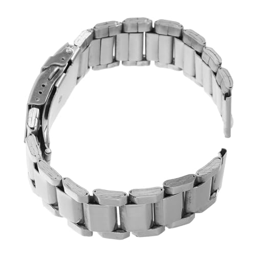 PartyKindom Edelstahl Uhrenarmband Herren Ersatzband mit Robuster Sicherheitsfaltschließe Langlebig Präzise Gefertigt Elegantes Metallarmband für Business und Freizeit von PartyKindom