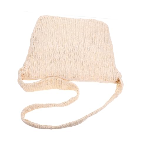 PartyKindom Einfarbige Strohgewebte Umhängetasche für Damen Schultertasche für Strand Party und Alltag PartyKindom Einfarbige Strohgewebte Umhängetasche für Damen Schultertasche für Strand Party und Alltag von PartyKindom