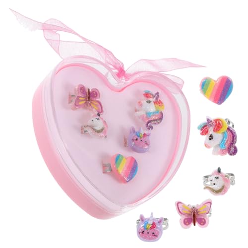 PartyKindom Einhorn Ringe für Teiliges aus Buntem Verstellbarem Kinderschmuck für Rollenspiele und Geburtstagsgeschenke Sicher und Langlebig für Partys PartyKindom Einhorn Ringe für Teiliges aus Buntem Verstellbarem Kinderschmuck für Rollenspiele und Geburtstagsgeschenke Sicher und Langlebig für Partys von PartyKindom