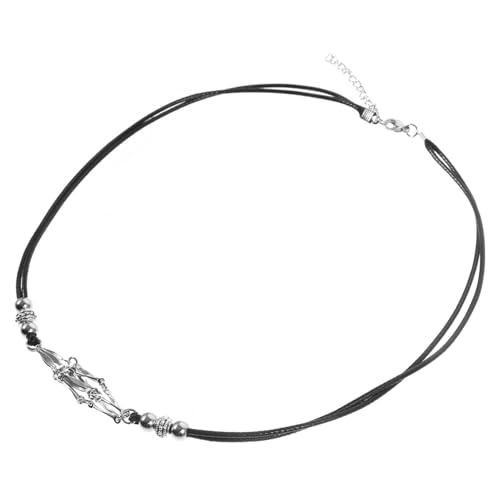 PartyKindom Einstellbare Kette für Kristallanhänger Metallkäfig Halskette mit Netzdesign Praktischer Schmuckhalter für Verschiedene Steine und Perlen für von PartyKindom