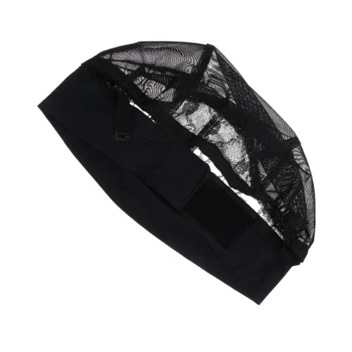 PartyKindom Elastische Perücke Netzhaube Atmungsaktive Haarnetz für Damen und Herren Verstellbar für Lange Kurze Glatte und Lockige Haare Zubehör für Perückenmacher von PartyKindom