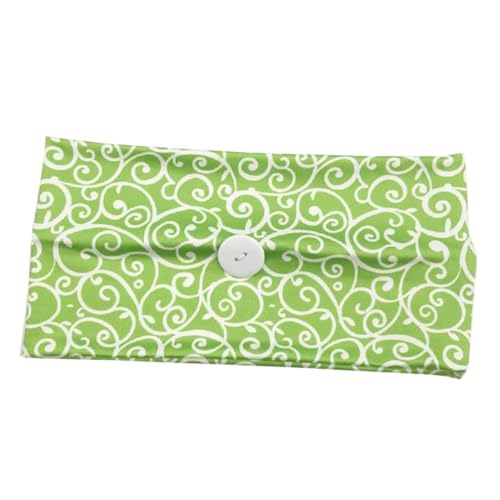 PartyKindom Elastisches Sport Haarband mit Knopf Breites Yoga Stirnband aus Weichem Strickstoff Verstellbares Masken Halter Kopfband für Damen und Herren Schmerzfreies Tragen bei Outdoor von PartyKindom
