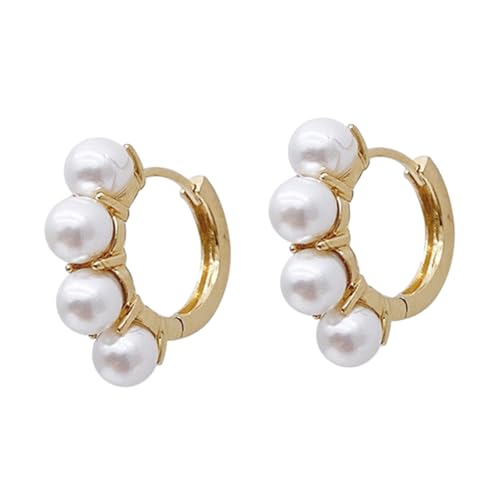 PartyKindom Elegante Perlenohrringe Damen Creolen Ohrschmuck aus Langlebiger Legierung Leicht und Praktisch Modisch für Alltag Party Hochzeit und Geschenk für Frauen PartyKindom Elegante Perlenohrringe Damen Creolen Ohrschmuck aus Langlebiger Legierung Leicht und Praktisch Modisch für Alltag Party Hochzeit und Geschenk für Frauen von PartyKindom