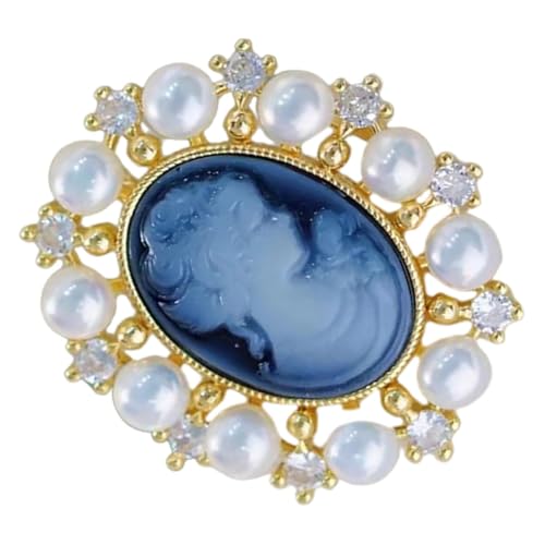 PartyKindom Elegante Vintage Perlen Brosche Damenportrait Anstecknadel Retro Kupfer Schmuck Für Hochzeit Geburtstag Büro Geschenk Accessoire PartyKindom Elegante Vintage Perlen Brosche Damenportrait Anstecknadel Retro Kupfer Schmuck Für Hochzeit Geburtstag Büro Geschenk Accessoire von PartyKindom