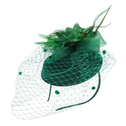 PartyKindom Eleganter Faszinatorhut Mit Netzschleier Für Frauen Vintage Haaraccessoire Hochzeitskopfschmuck Teeparty Kopfbedeckung Leicht Und Atmungsaktiv von PartyKindom