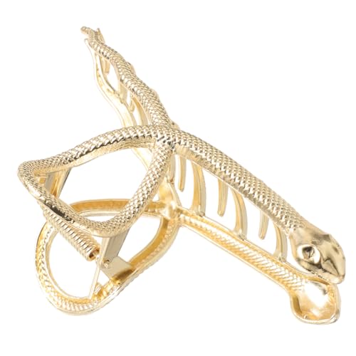 PartyKindom Eleganter Metallener Schlangenhaarklammer für Dickes Haar Damen Rutschfester Haargreifer mit Robustem Metall Vielseitiger Haarschmuck für Alltag und Besondere Anlässe Stilvoller von PartyKindom