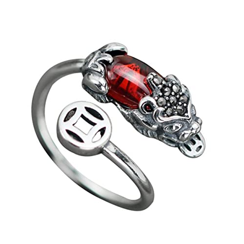PartyKindom Modischer Fingernagelring Für Damen Offener Kupfer Münzring Verstellbar Eleganter Fingerschmuck Für Besondere Anlässe Glücksring von PartyKindom