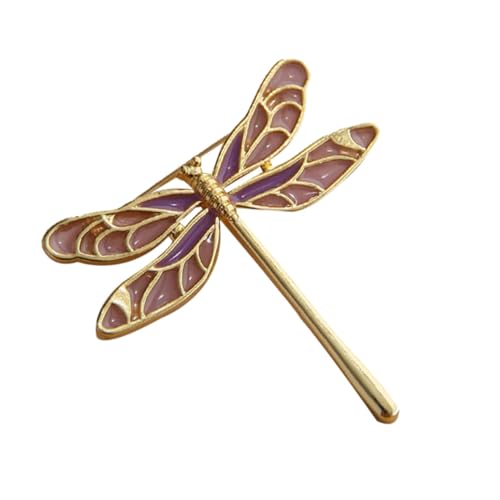 PartyKindom Emaillierte Damen Brosche mit Libellen Design Verarbeitung Eleganter Kleidungsschmuck Anstecknadel für Jacken und Schals Kleines Einzigartiges Accessoire von PartyKindom