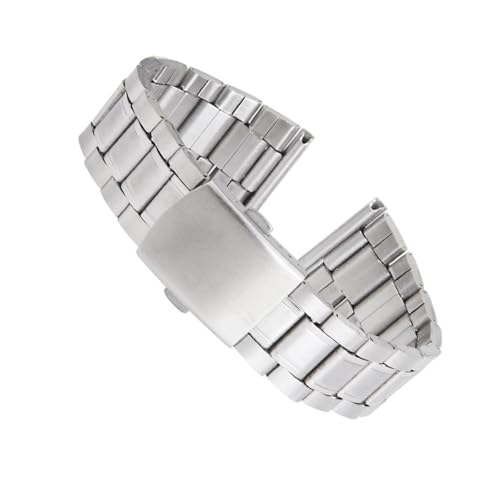 PartyKindom Edelstahl-uhrenarmband Mit Faltschließe Silberfarben Ersatz Für Uhrenarmband Aus Edelstahl Ca Dicke von PartyKindom