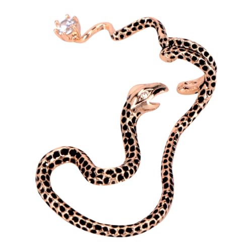 PartyKindom Extravaganter Retro Schlangen Ear Clip Roségold Wickel Design Silber Ohrhaken Unisex Ohrschmuck Piercing Modischer Twine Ear Cuff für Damen und Herren von PartyKindom