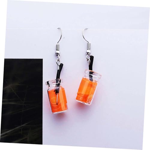 PartyKindom Fashion Ohrhänger Kreative Frucht Ohrringe Damen Lustige Orange Dangle Earbob Modische Statement Ohrschmuck für Alltag Party Geschenk von PartyKindom